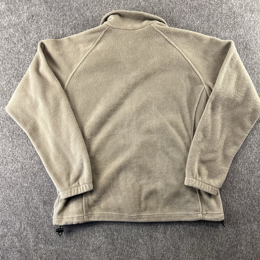 COLUMBIA Full Zip Fleece Cardigan Sweater‎ Tan Women's Size L Outdoors Comfort - Picture 6 of 7